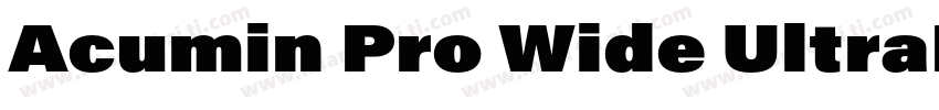 Acumin Pro Wide UltraBlack字体转换